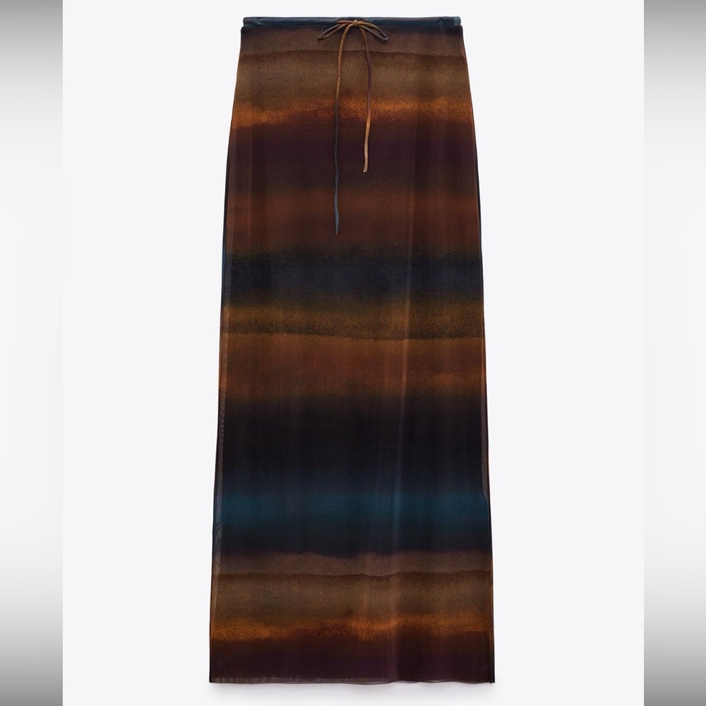 Zara tulle midi skirt